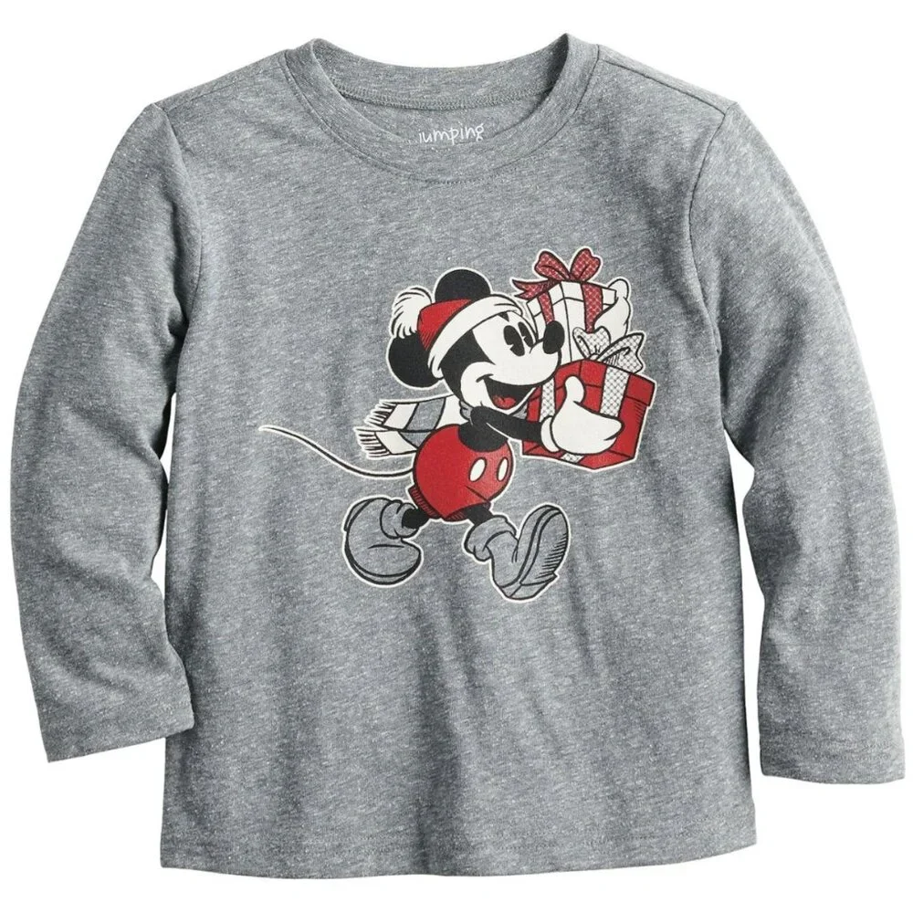 Disney's Mickey Mouse Toddler Boy Christmas Tee by Jumping Beans Size 2T NWT